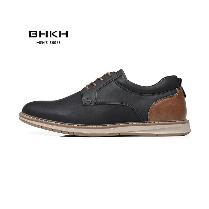 bhkh-new-shoes-for-men-2022-spring-summer-pu-leather-breathable-casual-shoes-lace-up-office-style-business-mens-sneaker-zapatil