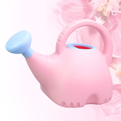 1pc Cartoon Elephant Shape Design Flower Watering Pot Spray Pot for Children Kids (1.5L Sky-blue +)