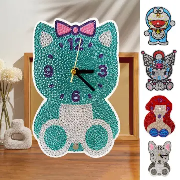 Kitty, Diamond Painting Clock