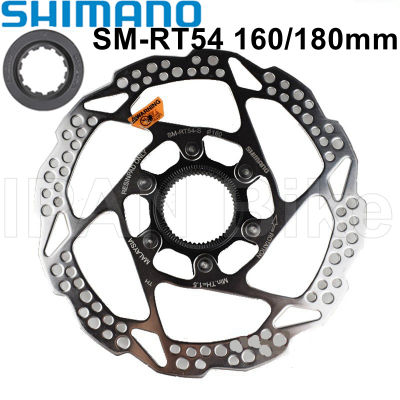 Shimano XT SLX DEORE SM-RT54ดิสก์เบรกโรเตอร์ศูนย์ล็อค RT54จักรยานเสือภูเขาดิสก์เบรก Rotor160MM 180มิลลิเมตร SM RT64ใบพัด