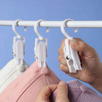 (Sunshine everyday)1/4Pcs 360 ° Rotating Windproof Coat Clip Household Clothes Drying Hook