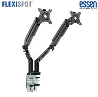 FlexiSpot By Essen ขาติดหน้าจอมอนิเตอร์แบบคู่ รุ่น MA8D - สีดำ