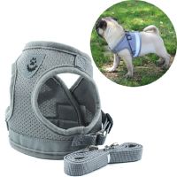 Special Offers Breathable Mesh Small Dog Pet Harness And Leash Set Puppy Cat Vest Harness Collar For Chihuahua Pug Bulldog Cat Arnes Perro 25