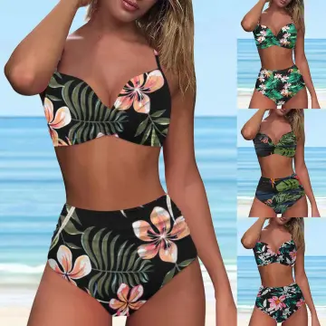 Women High Waisted Bikini Sexy Push Up Two Piece Swimsuits Vintage Swimsuit  Two Piece Retro Ruched High Waist Print : : Clothing, Shoes 