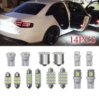 14Pcs/lot T10 W5W Mixed Car Interior LED Smd Light License Plate Lamp Reading Light Trunk Tail Parking Bulbs Set Car Accessories