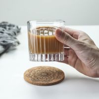 [พร้อมส่ง] แก้วสไตล์ญี่ปุ่น แก้วกาแฟ ใส่เครื่องดื่ม มินิมอล แก้วคาเฟ่ ลายทาง มีให้เลือก 5 แบบ