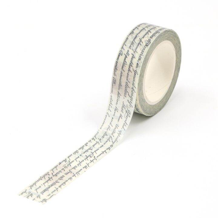 cw-new-1pc-15mmx10m-old-letters-washi-tape-scrapbooking-masking-office-washi-tape