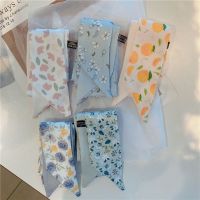 ★New★ Silk scarf ins headband female double-sided streamer tied bag ribbon fairy head rope Mori super fairy all-match multi-functional scarf