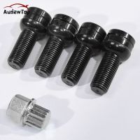 สลักสกรูล้อกันขโมย5Pcs14mmx1.5MM S39และน๊อตล็อคหมุดเหมาะสำหรับเบาะ VW Golf Jetta ด้วงสำหรับตกแต่งล้อรถ Audi