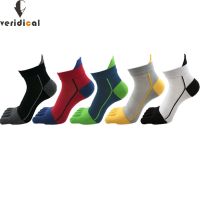 Veridical Cotton Five Finger Sport Socks Compression Breathable Colorful Striped Fashions Harajuku Socks With Toes  EU39-45 Socks