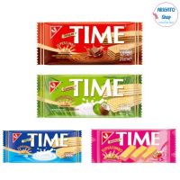 ขนมไทม์ TIME เวเฟอร์สอดไส้ครีม หอม อร่อย ราคาถูก เลือกรสได้ 5 บาท แพ็ค 12 ซอง