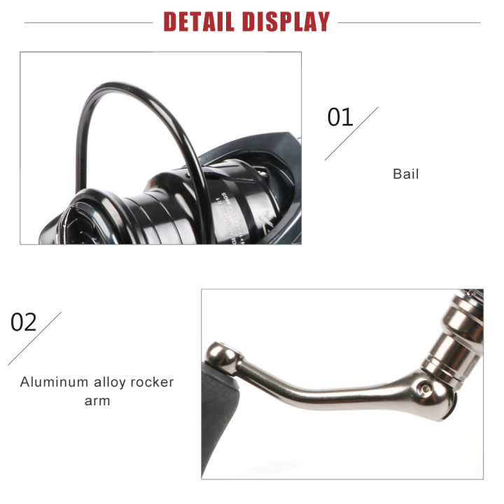 rebrol-จัดส่งฟรี-daiwa-รอกหมุนรุ่น1000-5000รอกตกปลาตกปลาคาร์พโลหะลากได้สูงสุด11กก-อุปกรณ์ตกปลาน้ำจืดน้ำเค็ม