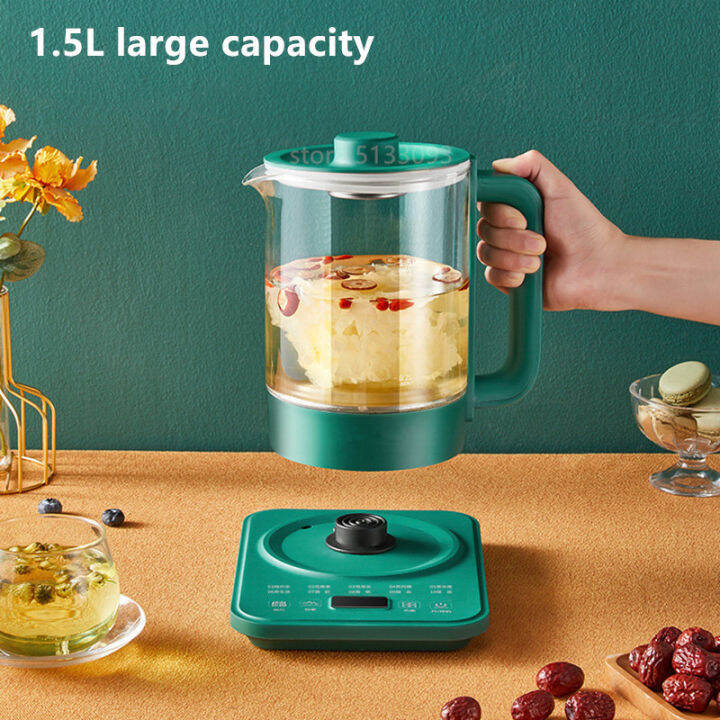 Household 1.5L Health Pot Automatic 220V Electric Kettle Glass