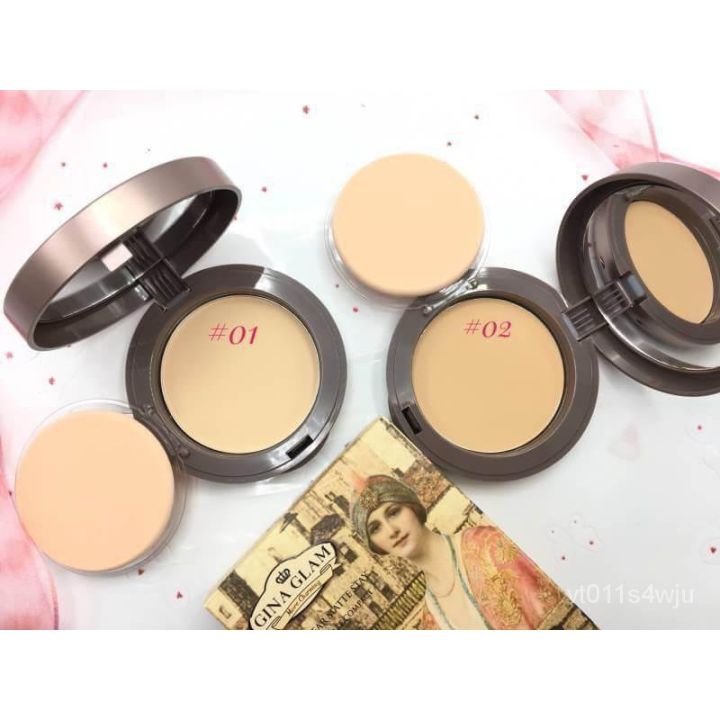 gina-glam-long-wear-matte-stay-two-way-cake-compact-powder-spf15-g40-แป้งผสมรองพื้นสูตรใหม่จากgina-glam