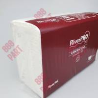 RiverPro กระดาษเช็ดมือสีขาว รุ่น V-Fold SPECIAL 2-Ply (2ชั้น) (24แพ็ค x 300แผ่น) ยกลัง