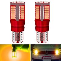 【CW】2x T10 168 192 W5W 57 SMD WY5W 12V 3014 LED Canbus No Error Car Marker Light Parking Lamp 5W5 Motor Wedge Bulb White Blue Orange