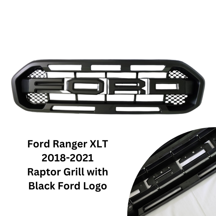 Ford Ranger Xlt To Black Front Grill Raptor Look Lazada Ph