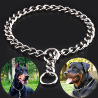 P Snake Chain Dog Choke Collar Stainless Steel Ship Chain Collar For Dogs Adjustable Dog Training Choke Collar For Bulldog s