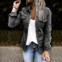 Spring Autumn Thin Solid Denim Jacket Fashion Casual Breathable Women Top Light And Comfortable High Street Style Coat 0905