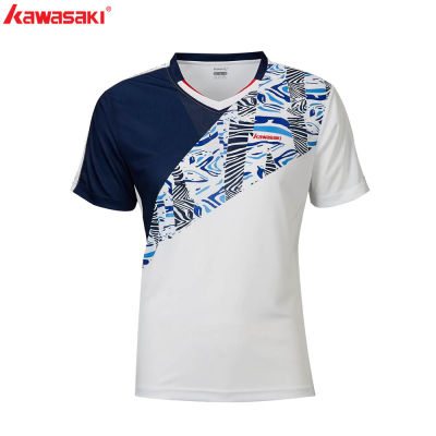 Kawasaki Breathable Badminton T-Shirt Men Quick Dry Short-Sleeve Training Tennis Shirts For Male Sportswear ST-R1210