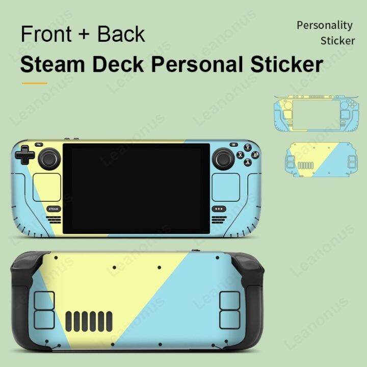 morandi-simple-color-skin-full-set-protective-film-for-steam-deck-console-back-screen-protector-cover-3m-wrap-aesthetic-sticker