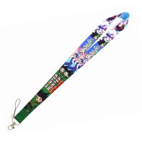 Anime Hunter X Hunter Lanyards Keychain Killua Zoldyck Fashion Cartoon Printed Webbing Neck Straps Hang Rope Lariat Accessories