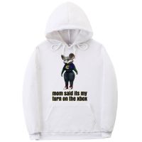 Funny Ratatouille Mouse Graphic Hoodie Mom Said Its My Turn on The Xbox Hoodies Tops Men Fashion Sweatshirt Man Streetwear Size XS-4XL