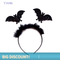 ?【Lowest price】TANG ที่คาดผมฮาโลวีนปีศาจฮาโลวีนปาร์ตี้ตกแต่งใยแมงมุมแม่มดที่คาดผมเต้นรำอุปกรณ์สำหรับถ่ายรูปเทศกาลผีค้างคาวหัวห่วง