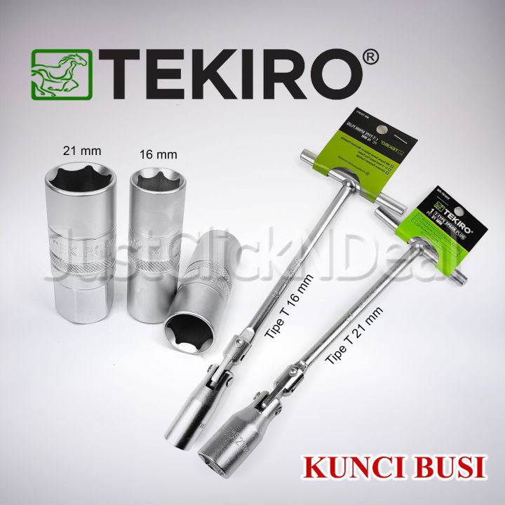 Tekiro Kunci Busi Inch Mm Flexsibel Tipe T Spark Plug Lazada Indonesia