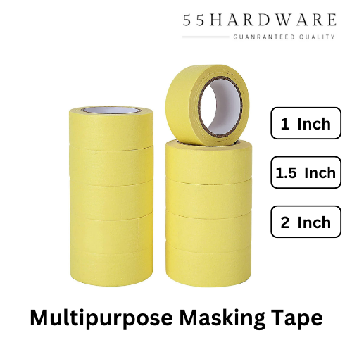 High Quality Yellow Masking Tape (1"/ 1.5"/ 2") No Glue Residue