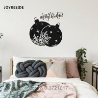 JOYRESIDE Merry Christmas Decals Ornaments Wall Sticker Home Christmas Livingroom Wall Decor Vinyl Decals Decoration WM443