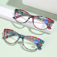 Ladies Floral Reading Glasses Fashion Printing Clear Presbyopia Eyeglasses Glassware With Degree 1 1.5 2 2.5 4