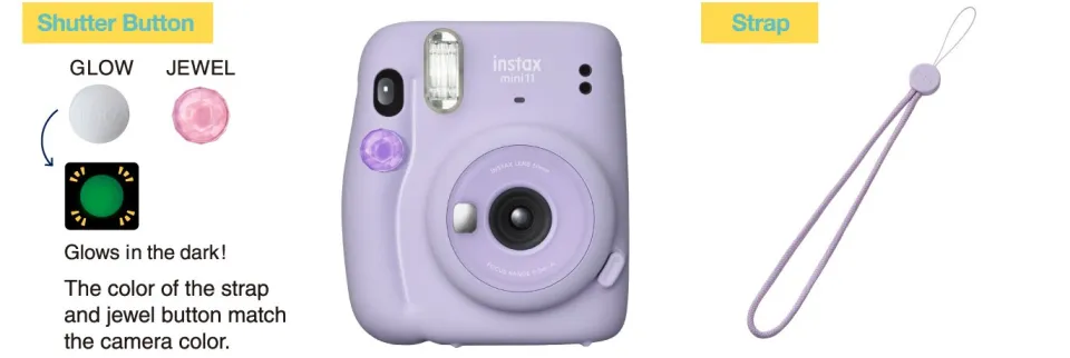 Fuji Fujifilm Instax Mini 11 Instant Camera Film Photo Snapshot Printing  CameraShooting Insta Mini11 Camara Fotografica Upgraded