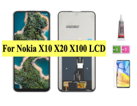 จอแอลซีดีพร้อมกรอบเดิมสำหรับ X20 X10 Nokia X100จอแสดงผล LCD พร้อมจอ LCD Digitizer หน้าจอสัมผัส