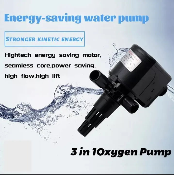 Aquarium Power Head Submersible Pump 3 In 1 Aerobic Pumping Cycle RS