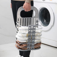 Foldable Plastic Wall-mounted Dirty Clothes Storage Basket Portable Laundry Baske Bathroom Laundry Bags for Dirty Clothes