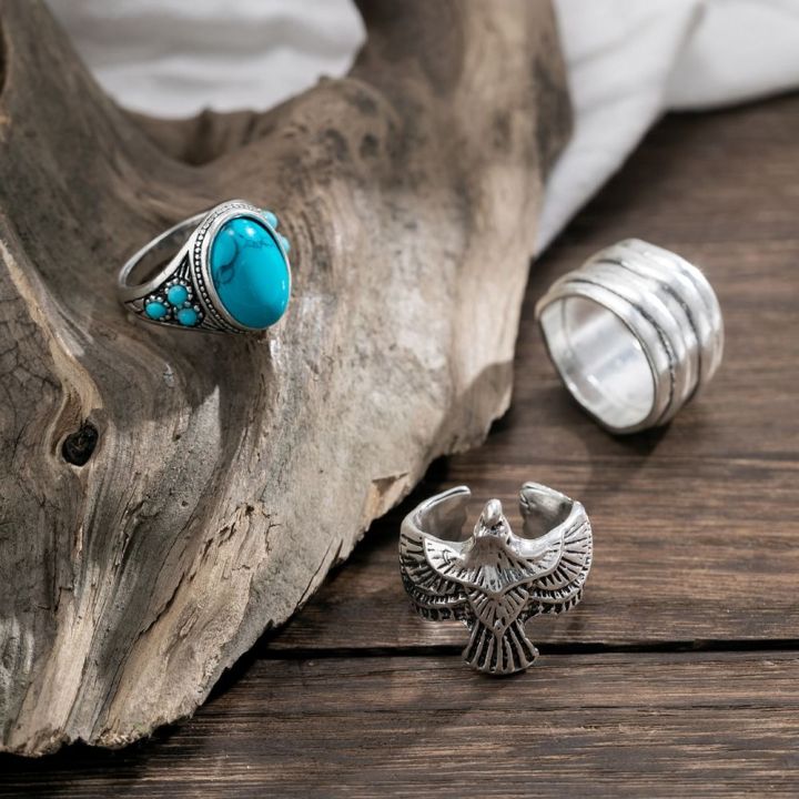 925 Silver Ring, Statement Ring, Onyx Ring, Adjustable Thumb Ring, Vintage  Ring | eBay