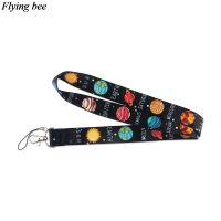 Flyingbee Space Keychain Cartoon MARS Phone Lanyard Women Fashion Strap Neck Lanyards For ID Card Phone Keys X1002