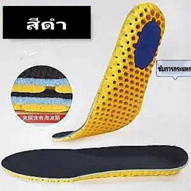 แผ่นรองเท้า-1คู่-แผ่นเสริมรองเท้า-ซอฟรังผึ้ง-ซอฟรองเท้าเพื่อสุขภาพ-พื้นรองเท้า-ซับแรงกระแทก-พร้อมส่งจากไทย