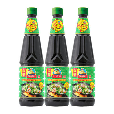 สินค้ามาใหม่! ง่วนเชียง ซอสปรุงรสฉลากเขียว กลิ่นคั่วกระทะ 700 มล. x 3 ขวด Nguan Chiang Green Label Seasoning Sauce Natural Smoke 700 ml x 3 bottles ล็อตใหม่มาล่าสุด สินค้าสด มีเก็บเงินปลายทาง