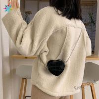 【Ready Stock】 ✤ C23 Fashion Women Chic Mini Vintage Elegant Love Heart Shaped Crossbody Handbags Women Kids Girls PU Leather Small Chain Shoulder Messenger Bags TCH