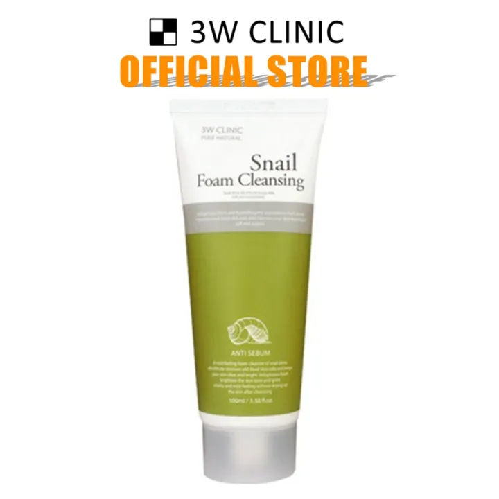 3W Clinic Snail Foam Cleansing（100ml） | Lazada