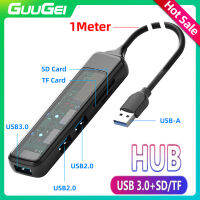 GUUGEI 5 In 1 USB 3.0ชนิด C ฮับความเร็วสูง USB เครื่องแยกอเนกประสงค์2.0การ์ดเอสดีทีเอฟอะแดปเตอร์สำหรับตัวอ่านสำหรับโทรศัพท์แล็ปท็อป