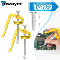 【YF】 1/2pcs Solder Paste Extruder Glue Gun For Board Repair Welding Oil Booster  Propulsion Tool UV Guns Soldering Accessory