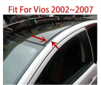 1 * คู่หลังคายางสำหรับ VIOS 2002 -2007หลังคารถแถบปิดผนึกหลังคารถแถบยาง