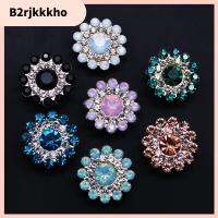 B2RJKKKHO 10PCS 14mm ตัดเย็บเสื้อผ้า ที่เป็นประกาย รูปดอกไม้ หินแก้วคริสตัล ปุ่ม Rhinestone ตกแต่งเสื้อผ้า เครื่องประดับหมวก