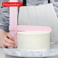 Houseeker ไม้พายฟองดองปรับที่ปาดเค้กขอบครีมได้เรียบขึ้นอุปกรณ์ทำขนมพร้อมเครื่องมือตกแต่งอุปกรณ์อบในครัว