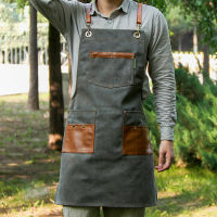 New Brief Style Kitchen Household Apron For Women Baking Accessories Aprons Cowboy Coffee Shop Restaurant Apron For Men