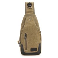 [COD] Chest bag new washed business mens chest outdoor multi-functional satchel