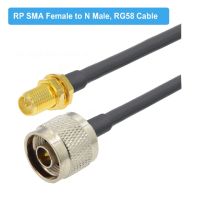 1ชิ้น Rg58 N ประเภทชาย/หญิงกับ Sma ตัวผู้อะแดปเตอร์หัวเชื่อมต่อ Rf สายโคแอกเซียล Rg-58สายไฟต่อจัมเปอร์15ซม. 50ซม. 1ม. 2ม. 5ม.